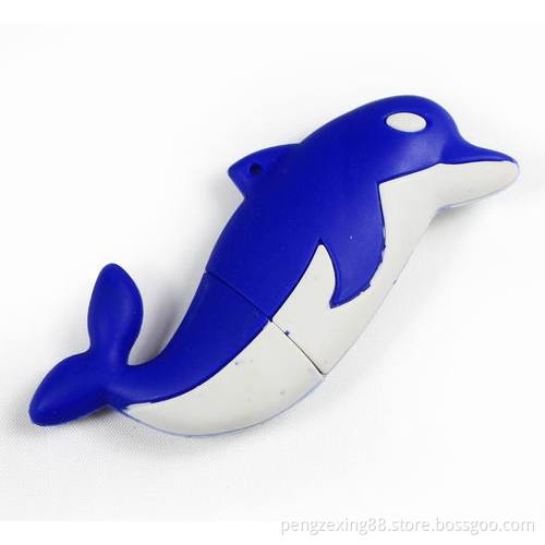 Plastic Dolphin Gift USB Flash Drive (PZM1007)
